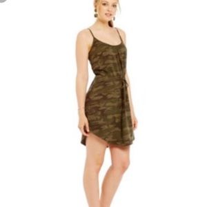Sanctuary Camo Tie-Waist Dress